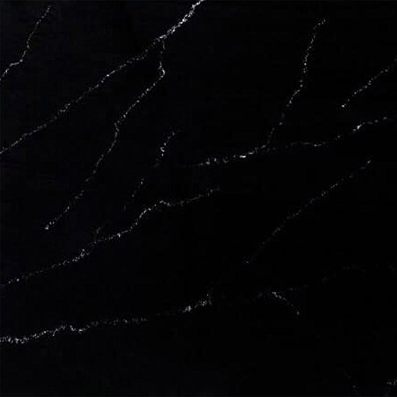 Искусственный акриловый камень Coverlux Black Marquina сторона А — MAS — Modern Acrylic Stone