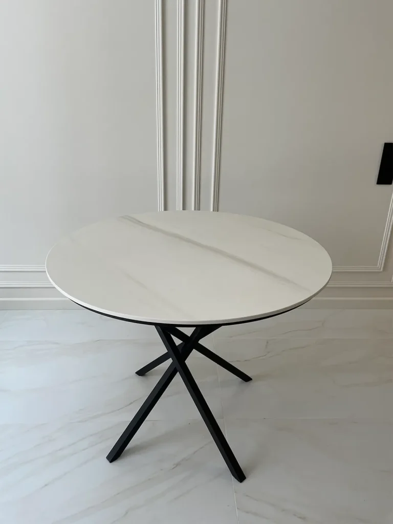 Кавовий столик з керамогранітною стільницею Laminam I Naturali Marmi Bianco Lasa — фото 2 — MAS — Modern Acrylic Stone