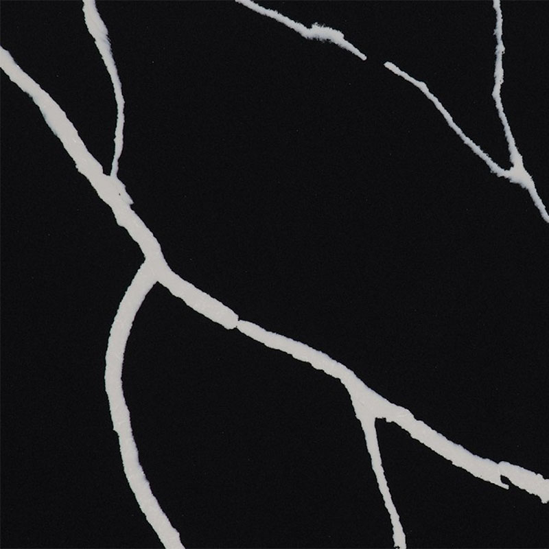 Штучний кварцовий камінь Tisoro Q765 Nero Marquina — фото 1 — MAS — Modern Acrylic Stone