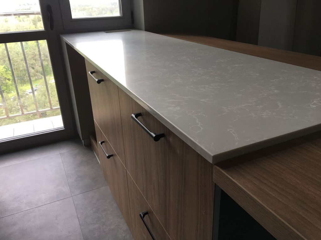 Кухонная столешница и накладка на остров из кварца Avant Quartz 2032 Гренобль — фото 3 — MAS — Modern Acrylic Stone