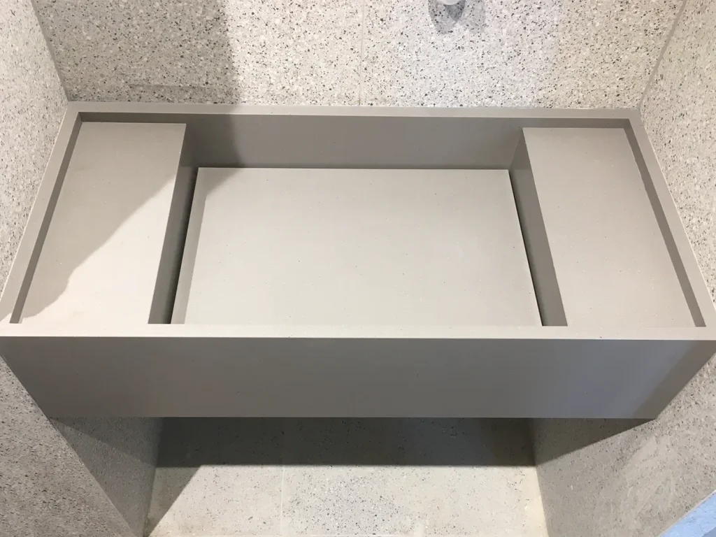 Умивальник з кварцового агломерату Caesarstone 4003 Sleek Concrete — фото 2 — MAS — Modern Acrylic Stone