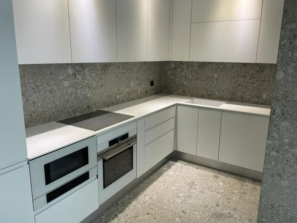 Стільниця та мийка з акрилового каменю Grandex A-422 Snow Pile — фото 1 — MAS — Modern Acrylic Stone