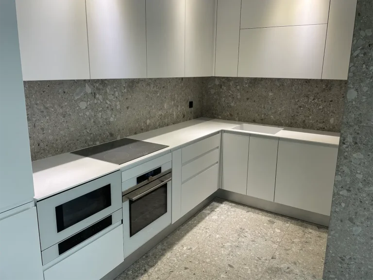 Стільниця та мийка з акрилового каменю Grandex A-422 Snow Pile — фото 1 — MAS — Modern Acrylic Stone
