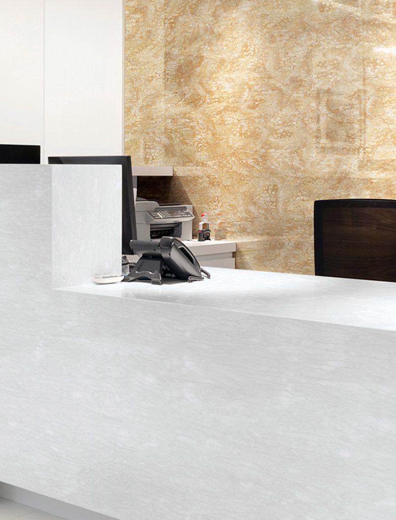 Ресепшн з акрилового каменю Hanex — MAS — Modern Acrylic Stone